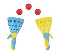 Idena 40251 - Juego de Pelota XXL con 2 cubiletes, Incl. 3 Pelotas, Juego de Pelota para jardín, Parque y Playa