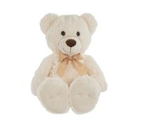 Idena 40254-Osito Crema con Lazo Beige, Peluche para bebés y niños, Aprox, Color Cream, 38 cm Berlin 40254
