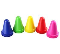 Idena 40622 Pylons 25 Conos de Advertencia de plástico, Aprox. 8 cm de Alto, apilables, para Deportes, Ocio, Slalom, fútbol y Clubes