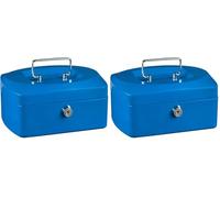 Idena 50033 - Caja Mini, tamaño 125 x 95 x 60 mm, color azul, 1 ud. (Paquete de 2)