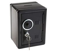 Idena 50034 - Caja de ahorros, 120 x 105 x 160 mm, negro, 1 unidad