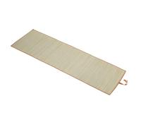 Idena 50129 - Esterilla de Playa de Rafia con Ribete de Tela en Color Naranja, Aprox. 60 x 180 cm, Plegable, como Base para Playa, Piscina, jardín y Vacaciones