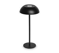 Idena 50154 - Lámpara de mesa LED Touch Tango, lámpara de noche regulable con USB-C, lámpara para interiores, lámpara de mesa regulable en altura en color negro