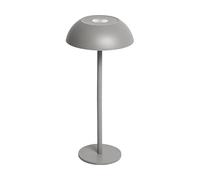 Idena 50155 - Lámpara de mesa LED Touch Tango, lámpara de noche regulable con USB-C, lámpara para interiores, lámpara de mesa regulable en altura en color gris