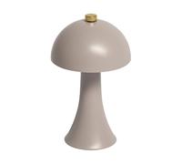 Idena 50157 - Lámpara de mesa LED Touch Fado, lámpara de noche regulable con USB-C, lámpara para interiores, lámpara de mesa en gris, aprox. 10 x 16,5 cm