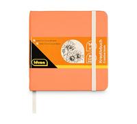 Idena 60073 - Cuaderno de bocetos en formato cuadrado de 12,5 x 12,5 cm, cuaderno de dibujo con 80 páginas en blanco de 140 g/m², para artistas, estudiantes y aficionados a la pintura