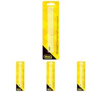 Idena 602052 - Regla de plástico, 16 cm de longitud, transparente, 1 pieza (Paquete de 4)