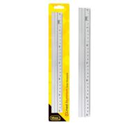 Idena 602122 - Regla de aluminio de 30 cm, plateada, 1 unidad.