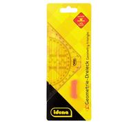 Idena 602403 - Triángulo geométrico con mango, 14 cm, transparente