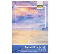 Idena A4 con 30 Hojas de Papel Grueso de Color Crema de 300 g/m², Bloc de Dibujo Acuarela, Cream Berlin 68162