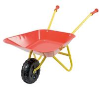 Idena Carretilla de metal 7131707 para niños a partir de 24 meses, rojo/amarillo, 78×40×38 cm