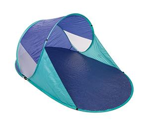Idena 7570010 - Concha de Playa Pop up con protección UV 40+, tamaño Aprox. 2 x 1,2 x 0,9 m, Ligera y compacta para el Transporte, Ideal para la Playa, Piscina Exterior, jardín y en Vacaciones