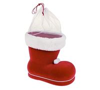 Idena 8550022 - Bota de Papá Noel, rojo, Papá Noel, para rellenar, regalo, envolver, Navidad