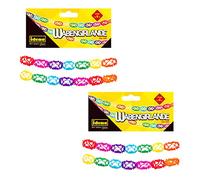 Idena 90123 - Guirnalda de colores, 2 x 2 piezas, guirnalda de nido de abeja, decoración carnaval, fiesta de cumpleaños infantil