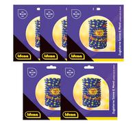 Idena 90124 - Linterna sol y luna, 5 piezas, 16 x 24 cm, linterna, linterna de papel, linterna de tren, San Martín