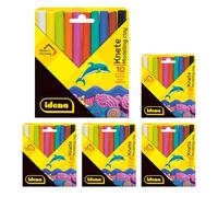 Idena 90386-Juego 50 Colores, 5 Cajas de cartón con 10 barritas de plastilina Cada una, diversión para los niños modelando, Multicolor, Set Berlin 619064-5