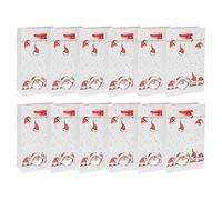 Idena 90813 - Bolsas de regalo Sesión de Papá Noel, 12 piezas, 11 x 18 x 5 cm, bolsas de papel, bolsas de regalo