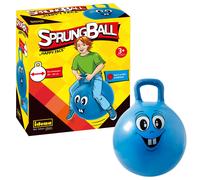 Idena Happy Face 40094 - Pelota de Salto (diámetro: 45-50 cm, soporta hasta 50 kg, Verano, Parque o guardería), Color Azul