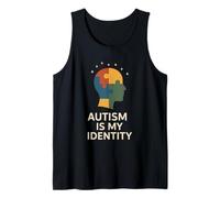 Identidad del espectro de fuerza neurodivergente del orgullo del autismo Camiseta sin Mangas