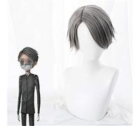 Identidad del juego V Cosplay Peluca Embalsamador Esopo Carl Juego de roles Pelucas Pelo sintético Fiesta de Halloween Rendimiento Disfraz Peluca + Tapa de peluca