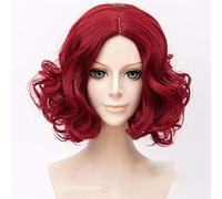 Identidad del juego V Cosplay Superintendente Joker Pelucas Rojo Rizado Mullido Moda corta Pelo sintético Anime Disfraz Peluca Pelucas