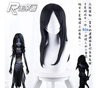 Identidad del juego V Peluca de cosplay Peluca de cosplay Peluca sintética larga resistente al calor Fiesta de Halloween + Gorra de peluca gratis