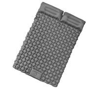 Identidad Inflado Doble Mochilero Almohadilla para dormir Resaltado Construido en ventilador de pie para inflación rápida de 3 momentos Segunda deflación adicional Sustancia impermeable permanente