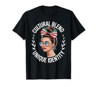 Identidad Latina Doble Cultura Raíces Familiares Humor Mujeres Hombres Camiseta