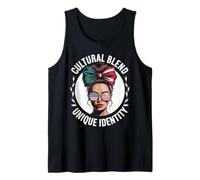 Identidad Latina Doble Cultura Raíces Familiares Humor Mujeres Hombres Camiseta sin Mangas