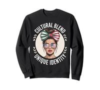 Identidad Latina Doble Cultura Raíces Familiares Humor Mujeres Hombres Sudadera