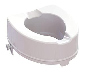 Identidades, Elevador de WC Modelo Ibiza, Forma anatómica cómoda, Fijación rápida y sin herramientas, fácil mantenimiento y desinfección, mejora la seguridad en el inodoro, altura 15 cm, sin tapa