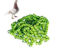 Identificaciones de palomas - 50 piezas de neumáticos para huesos de pájaro 2025 | Suministros de seguros neumáticos | Anillos de patas para palomas de carrera, aves domésticas, loros