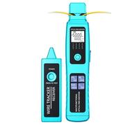 Identificador de diagnóstico de fibra multiusos recargable con medidor RJ45 y haz LED para especialistas en comunicación, probador óptico multifuncional de fibra para instalación y mantenimiento