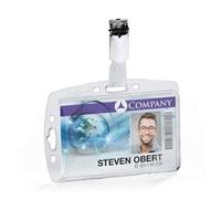Identificador durable rigido 8005 con pinza para tarjetas de identific