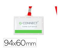 Etiqueta Q-Connect para colgar alrededor del cuello 94 x 60 mm