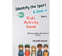 Identify the Sport & Color it - Part 1: Kids activity book (Kids Books)