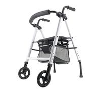 Identités - Rollator de 2 ruedas con respaldo, color blanco nacarado