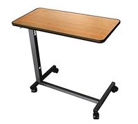 Identités Simplex - Mesa de cama fija para personas con ruedas con frenos, ajuste fácil, ideal para cama y sillón, bandeja 76,3 x 38,3 cm