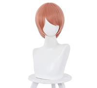 Identity V Mechanic Tracy Reznik Cosplay Wigs Candy Girls Orange Pink Short Synthetic Hair Wig for Halloween Party Role Play