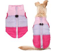 Idepet Mascota Perro Gato Escudo con Correa Ancla Color Patchwork Acolchado Cachorro Chaleco Teddy Chaqueta Chihuahua Disfraces Pug Ropa XS S M L