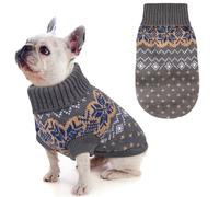 Idepet Perro Mascota suéter, Invierno cálido Perro Gato Jinetes Ropa cómoda Abrigo para Mascotas Traje Cachorro Jumper Gatito suéter Ropa para Perros pequeños medianos Grandes Gatos