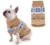Idepet Perro Mascota suéter, Invierno cálido Perro Gato Jinetes Ropa cómoda Abrigo para Mascotas Traje Cachorro Jumper Gatito suéter Ropa para Perros pequeños medianos Grandes Gatos