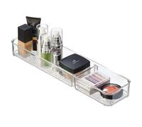 Idesign 48850 Rain Bandeja dividida para tocadores Cajones de bao Cosmticos Cosmticos Artculos de tocador Artesana y suministros de oficina