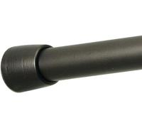 iDesign Cameo Cortina Metal de Longitud Media, sin taladrar, Barra telescópica para baño y Ducha, Bronce, 109-191 cm