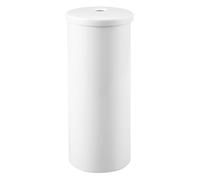 iDesign Bote de papel higiénico independiente con tapa, color blanco