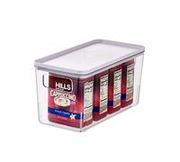 iDesign Caja organizadora de plástico reciclado con asas, bandeja organizadora de la colección exclusiva de Rosanna Pansino, caja de almacenaje con tapa lila y transparente