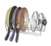 iDesign Classico, Organizador para almacenamiento en el gabinete de cocina, para sartenes, ollas, 30 cm, Cromado