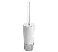 iDesign Duetto, Escobilla para inodoro, con bol, Blanco / Cromado