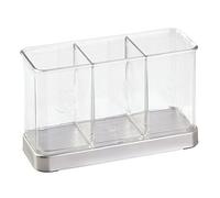 iDesign, Forma 2, Organizador de servicio de mesa, Acero inoxidable pulido/Claro