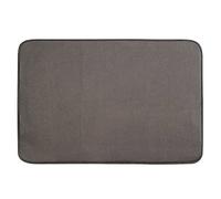 iDesign iDry Tapete de cocina, alfombrilla escurreplatos y fina de poliéster para un secado de platos óptimo, moca/marfil